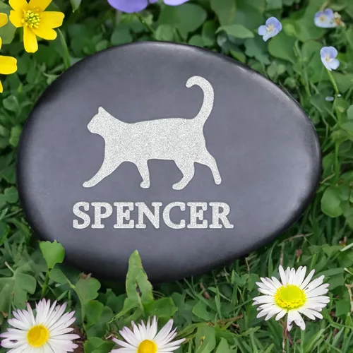 Vista 15 de Regalos conmemorativos para gatos, piedra conmemorativa personalizada para mascotas, lápida conmemorativa para gatos, marcadores de tumbas de gatos