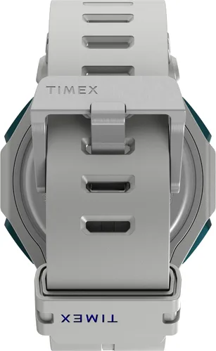 Vista 4 de Timex Reloj Command Encounter de 1.772 in para hombre - Correa blanca con esfera de visualización digital Neg caja blanca, BlancoDigital, Encuentro