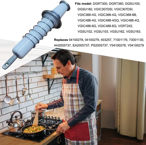 Vista 6 de 2 piezas de gas quemador de estufa de encendido PB040264 electrodo de chispa con resorte y clip compatible con Viking Range 9, 12, 15 K