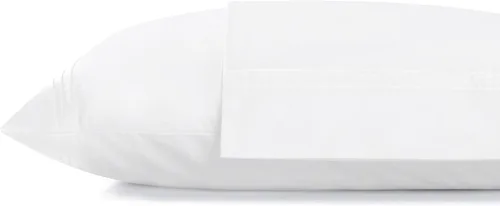 Vista 23 de Fundas de almohada 100% algodón percal con encaje fluer tamaño Queen/estándar, color blanco, 2 piezas de fundas de almohada, ropa de cama fuerte
