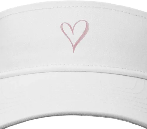 Vista 2 de DALIX Corazón bordado visera sombrero ajustable algodón mujeres clásico