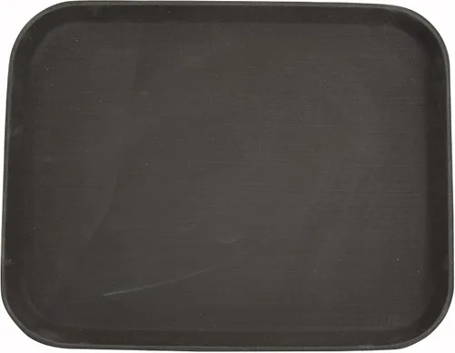 Vista 6 de Winco - Bandeja redonda fácil de sostener, 11 pulgadas, negro mediano