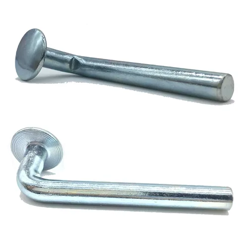 Vista 3 de Perno de seguridad para estante de paleta, pasador de caída universal, sombrero redondo Φ ¾″ 0.750″ (0.750 in), ancho Φ 0.300″ (0.300 in), altura