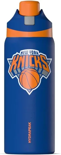 Vista 24 de Hydrapeak Botella de agua aislada de 32 onzas con licencia oficial de la NBA Atlanta Hawks Oasis con tapa y asa con botón de presión, botella