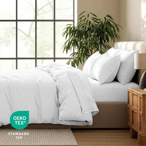 Vista 5 de Bare Home - Funda de edredón de ropa de cama extra larga - Colección premium de 1800 hilos súper suave - Funda de edredón ligera y fresca - Ropa