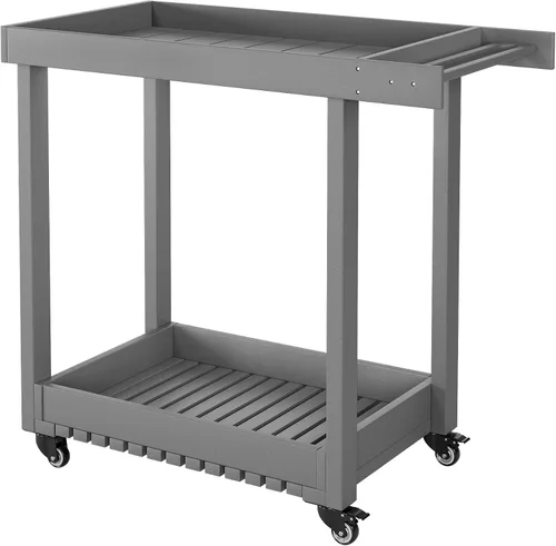 Vista 4 de Senfot Carrito utilitario resistente, (gris)