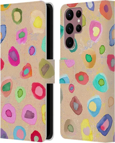 Vista 148 de Head Case Designs Officially Licensed Ninola Ditsy Flowers Yellow Nature Bold Leather Wallet Case Compatible with Samsung Galaxy A07 4G