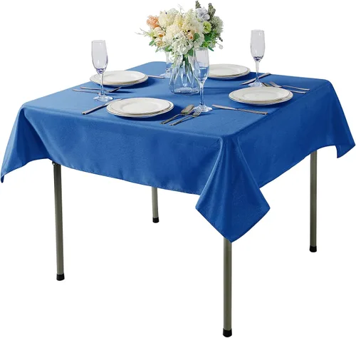 Vista 57 de Mantel rectangular de tela de poliéster lavable de 60 x 120 pulgadas, para decoración de bodas, fiestas, comedores, banquetes