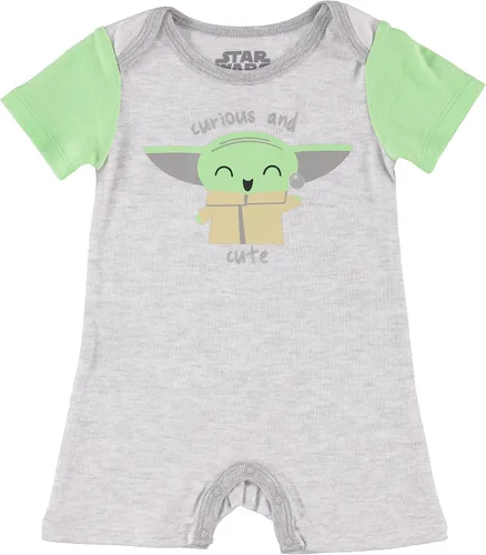 Vista 2 de STAR WARS Baby Boys Newborn Infants Snap Suit Rompers 2 Pack