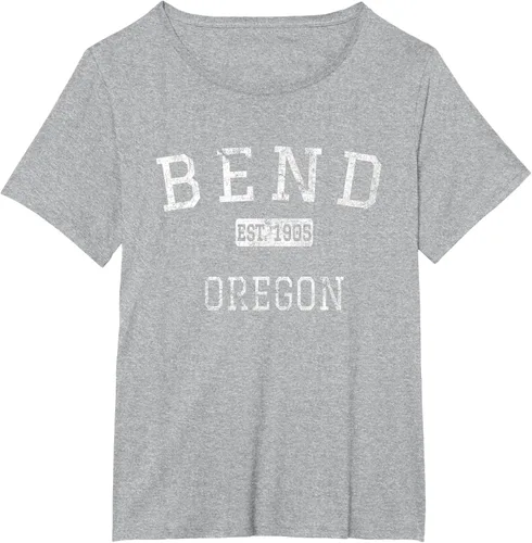 Vista 70 de Bend Oregon OR Camiseta vintage, Negro