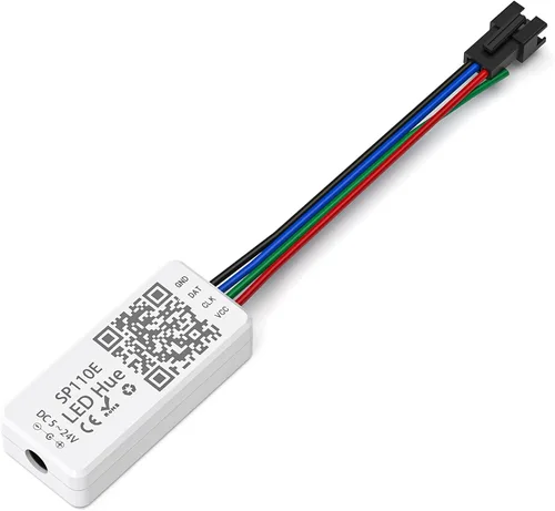 Vista 8 de SEZO WS2812B Controlador LED Bluetooth 600pixels/puerto SP611E Control de sincronización de música para WS2811 WS2812 SM16703 UCS1903 direccionable