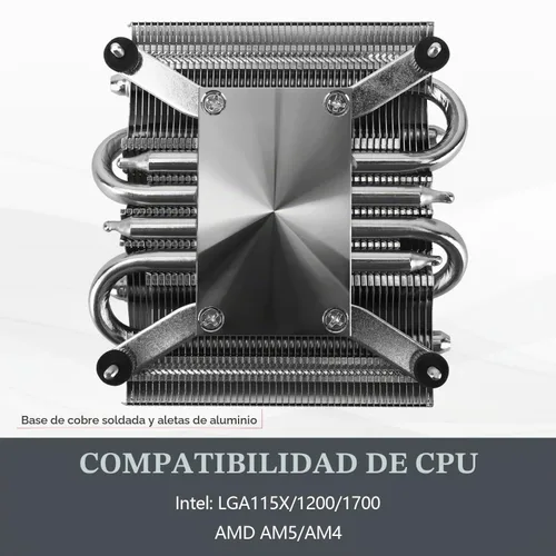 Vista 5 de Thermalright AXP90-X36 Enfriador de aire de CPU de perfil bajo
