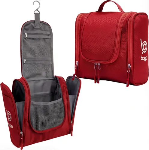 Vista 17 de Bolsa de Aseo de Viaje Bago Bolsa de Aseo Impermeable Colgante Bolsa de Aseo Grande para Baño y Viaje Organizador de Bolsa de Artículos de Tocador
