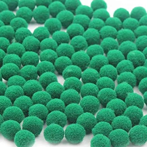 Vista 23 de 1000 pompones para manualidades de 1 pulgada, bolas de pompón mullidas de Navidad, pequeñas bolas de pompones para manualidades, proyectos