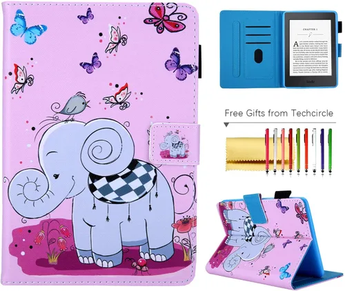 Vista 11 de Funda tipo libro para Kindle Paperwhite de 10ª/7ª/6ª/5ª generación, funda protectora ligera con ranuras para tarjetas, encendido automático