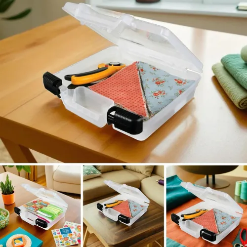 Vista 7 de ArtBin 6972AB - Estuche para transporte de pinturas de 10 pulgadas (25,4 cm) con vista rápida, organizador portátil para arte y manualidades