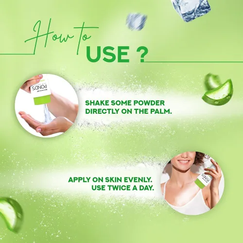 Vista 6 de Pond's Polvo de enfriamiento con bondad de Aloe Enfriamiento instantáneo Enfriamiento 3X Alivio fresco helado 3.53 oz