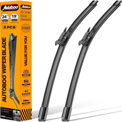 Vista 35 de AUTOBOO Limpiaparabrisas de repuesto de 13 + 13 pulgadas para limpiaparabrisas delantero Jeep Wrangler TJ 1997 1998 1999 2000 2001 2002 2003 2004