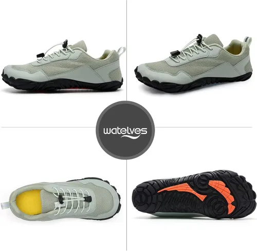 Vista 6 de WateLves - Zapatos de agua para hombres y mujeres, para natación, playa, piscina, surfear, hacer yoga o aeróbico acuático, calcetines para el agua
