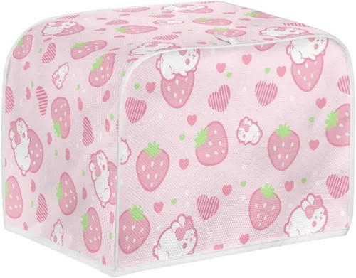 Vista 14 de JEOCODY Fundas para horno tostador para cocina, 2 rebanadas retro con estampado de mármol negro, cubierta antipolvo, lavable e impermeable