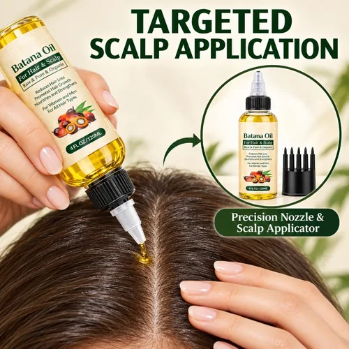 Vista 6 de 100% Pure Batana Oil for Hair Growth - Natural Scalp Care 4.23 Fl Oz