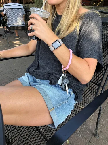 Vista 6 de Hadley Mae Designs - Pulsera llavero con aro portallavero