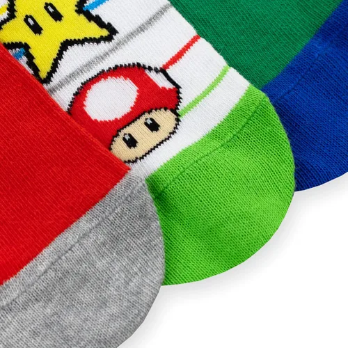 Vista 8 de SUPER MARIO calcetines Calcetines tobilleros Calcetines Mario Game Calcetines para niños