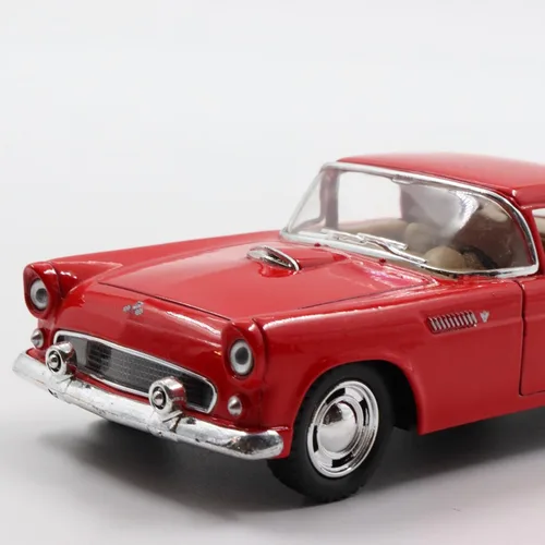 Vista 3 de KiNSMART - 1955 Ford Thunderbird Hard Top 5 "Escala 1:36 Modelo de Metal Coche Clásico (Rojo)