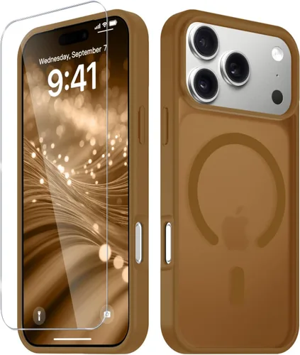 Vista 629 de Funda para Google Pixel 10 Pro XL, cubierta magnética mate, color negro Fit for MagSafe, Screen Protector included, Shockproof Military Grade