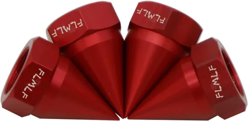 Vista 5 de FLMLF Tuerca de tornillo fija de cono de metal CNC (4 unids/juego) para 1/5 HPI Rovan Baja 5B SS 5T 5SC piezas (rojo)