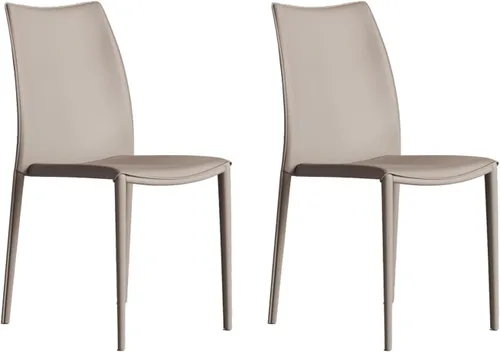 Vista 16 de Sillas de comedor de cocina, sillas de comedor apilables, silla de comedor tapizada de piel sintética, silla de hospitalidad con respaldo alto