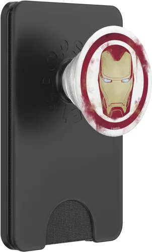 Vista 7 de Marvel Avengers Endgame Iron Man Spray Paint Logo - PopSockets Grip and Stand for Phones and Tablets