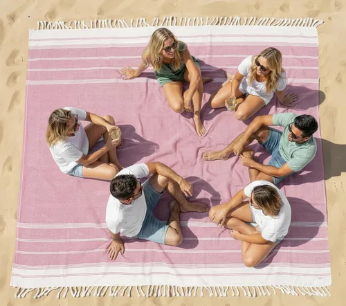 Vista 30 de LANE LINEN - Paquete de 4 toallas de playa de gran tamaño, toalla de piscina prelavada, extragrande, de secado rápido y sin arena, toalla de viaje