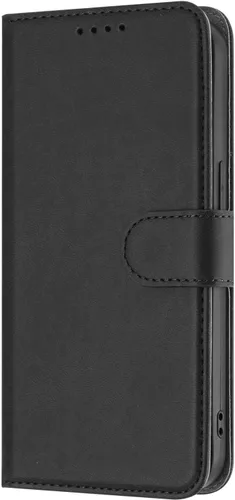 Vista 6 de Compatible con Xiaomi Pocophone F1, compatible con Xiaomi Poco F1 Flip Kickstand Cierre Magnético Wallet Funda para teléfono Negro
