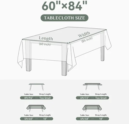 Vista 7 de Softalker Mantel rectangular de jacquard - Fundas de mesa de damasco geométrico, impermeables, resistentes a las manchas, lavables, de poliéster