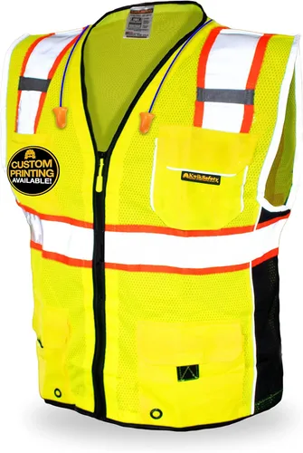 Vista 9 de KwikSafety - Charlotte, NC - Chaleco de seguridad clásico y supremo [bolsillo gigante] Clase 2 Trabajo PPE ANSI probado OSHA Cumple con OSHA