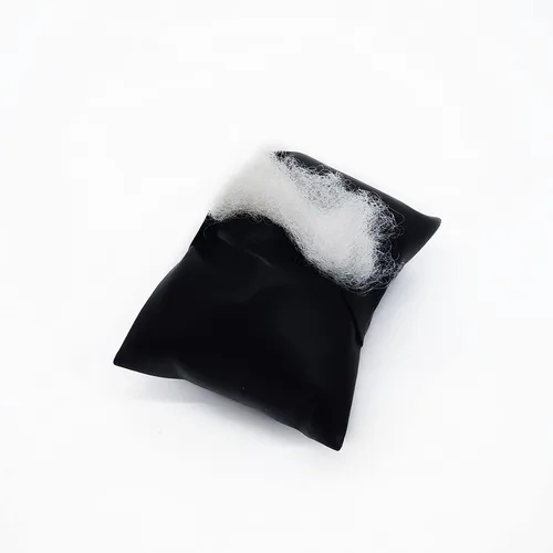 Vista 3 de 10 piezas de cuero PU pequeño pulserareloj almohada joyería exhibiciones (negro)