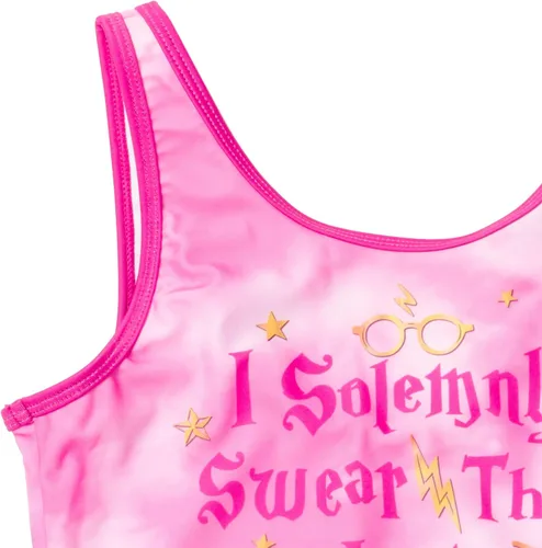 Vista 4 de Harry Potter Traje de baño de una pieza para niñas con teñido anudado