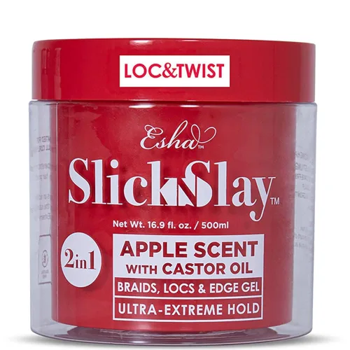 Vista 9 de Esha Slick N Slay - Gel trenzado 3 en 1 para trenzas y bordes, sujeción ultra extrema para el cabello, brillo hidratante y acondicionador, gel