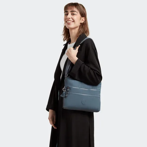 Vista 6 de Kipling Alvar Crossbody para mujer, súper ligero, duradero, bolso de hombro de nailon