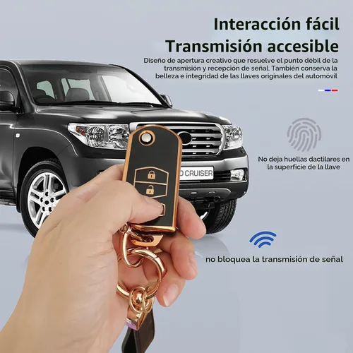 Vista 7 de Funda para llavero Mazda con llave remota, compatible con Mazda 2 3 5 6 CX-5 CX-7 CX-9 RX-8 MX-5 Miata 3 botones negro