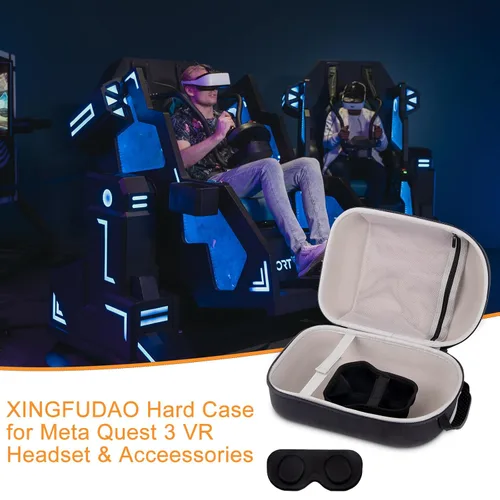 Vista 7 de Case for Meta Quest 3 VR Headset with Elite Straps & Gaming Console