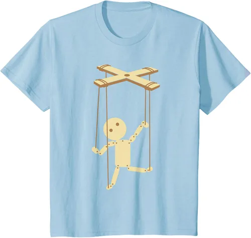Vista 13 de Puppeteering - Camiseta de marionetas Ventrílocuo de tiriteros, Negro, S
