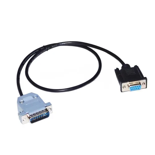 Vista 7 de DB9 hembra a DB15 macho cable serial, cable del puerto COM RS232 del 5.9 ft para los indicadores de pesaje YaoHua a la PC enlace de datos