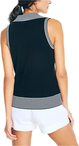 Vista 2 de Nautica Suéter tipo polo de ajuste clásico para mujer