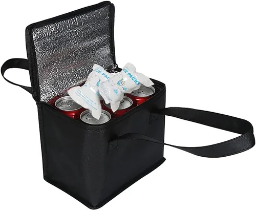 Vista 5 de RAINBOW Paquetes de hielo seco para envío de alimentos, pequeñas bolsas frías para bolsas de caja más fría, a prueba de fugas, bolsa de hielo frío