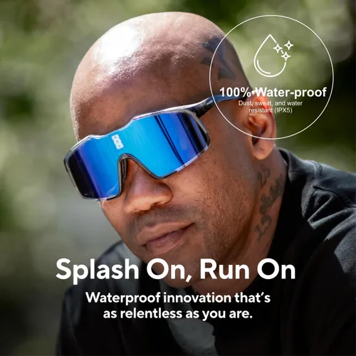 Vista 4 de CHAMELO Falcon Smart Sports Sunglasses with Instant Automatic Tint Adjustment, Solar-Powered, IP68 Waterproof