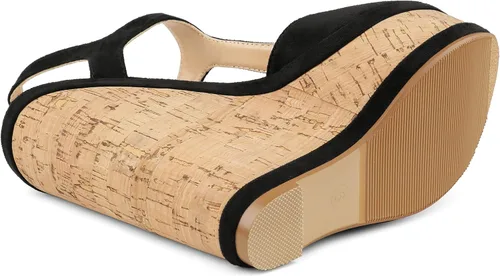 Vista 4 de JOY IN LOVE Sandalias con plataforma y hebilla para mujer