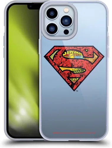 Vista 73 de Head Case Designs Officially Licensed Superman DC Comics Collage 80th Anniversary Gel Case [Military Grade Protection] Compatible with Apple iPhone