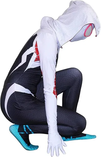 Vista 5 de WPOZD Universe r Gwen - Disfraz de cosplay estilo 3D, disfraz de Halloween